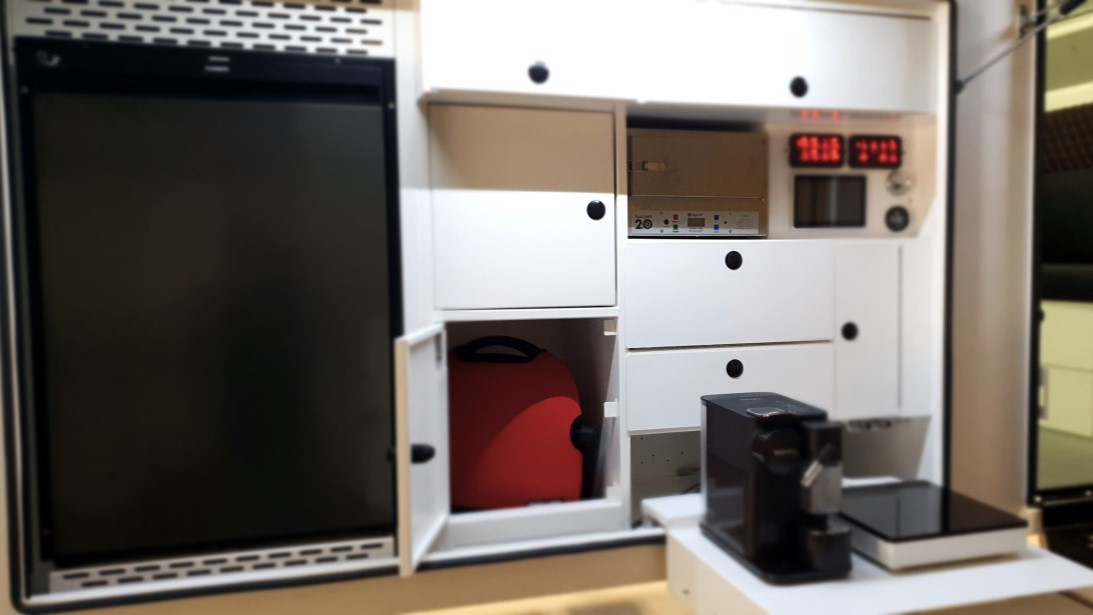 Slide-on truck camper kitchen